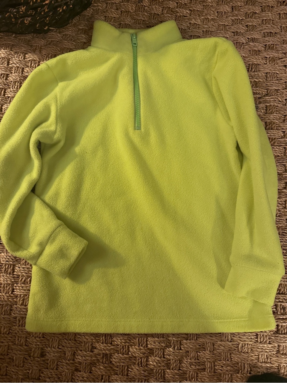 Dudley Stephens Kids Lime Green Fleece Pullover